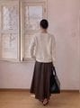 SXYSC02006#秋冬上新羊绒羊毛桑蚕丝混纺V领针织开衫外套