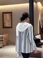 ZBM9244#秋款上新竖条纹提花圆领小香风外套