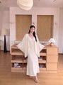 ZBMLX036#秋冬上新V 领蕾丝吊带长裙